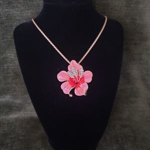 Pink Hibiscus 🌺 Necklace/Pendant